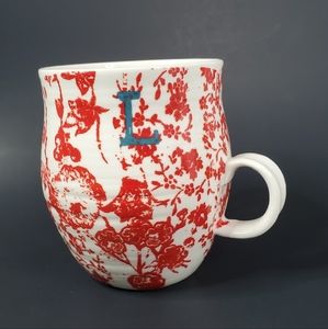 Anthropologie Homegrown Monogram L Mug